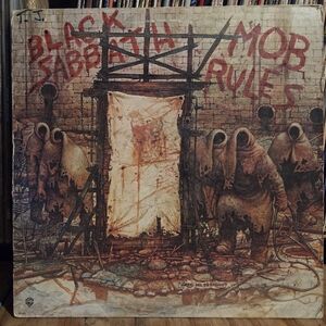 Vintage Black Sabbath Mob Rules Vinyl Record